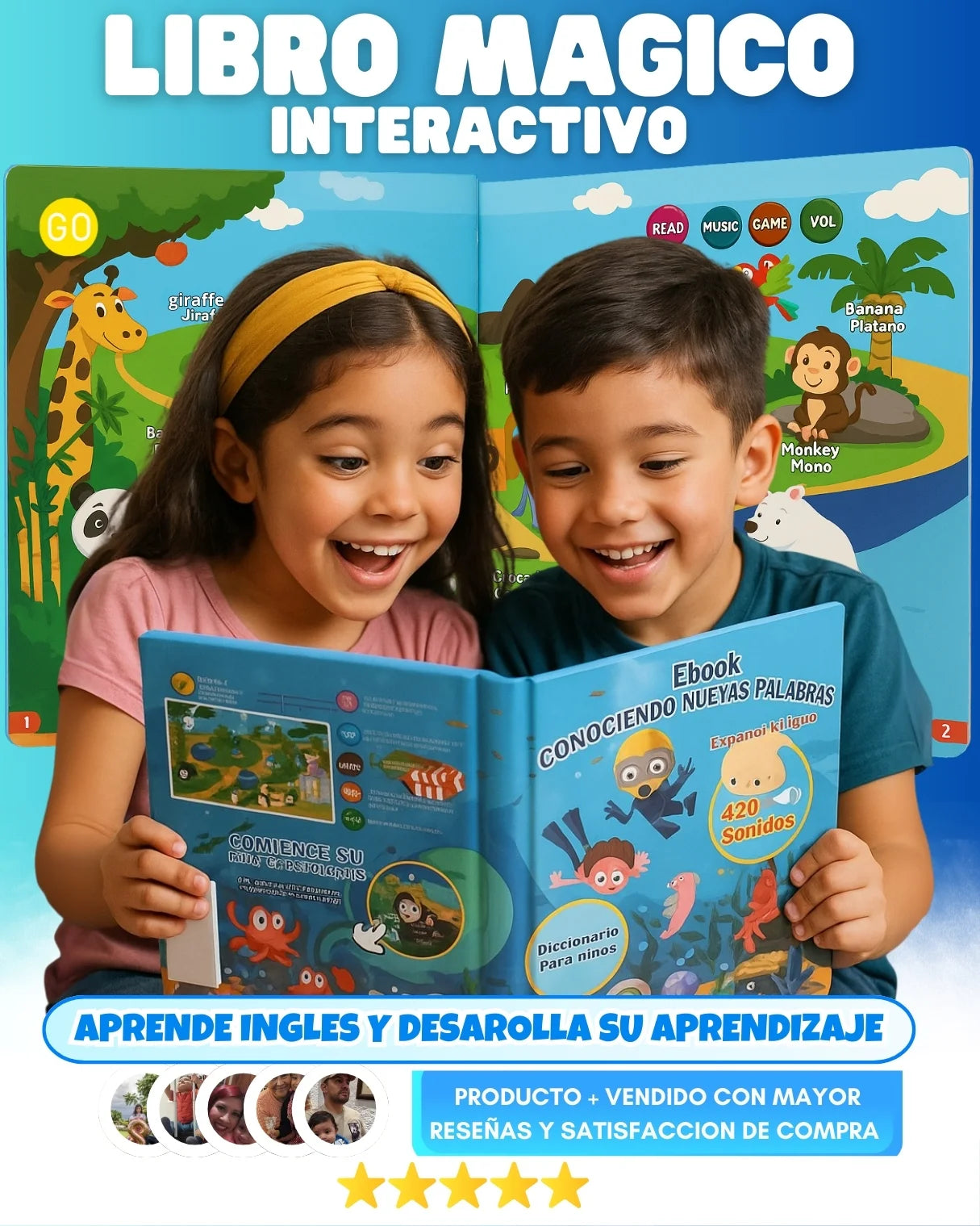 LIBRO CON VOZ INTERACTIVO MAGIC BOOK