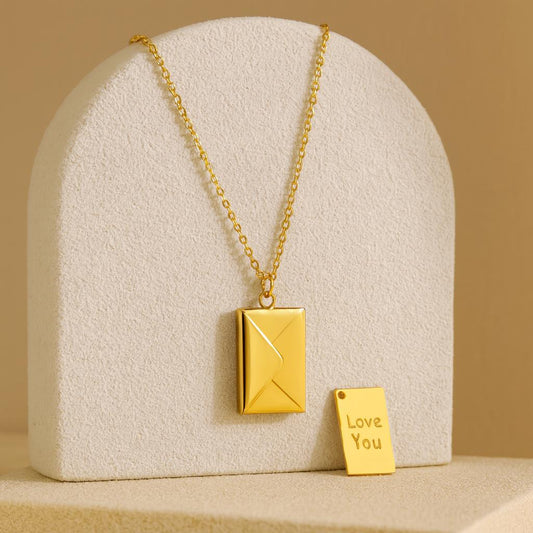 Collar de Carta de Amor I LOVE YOU